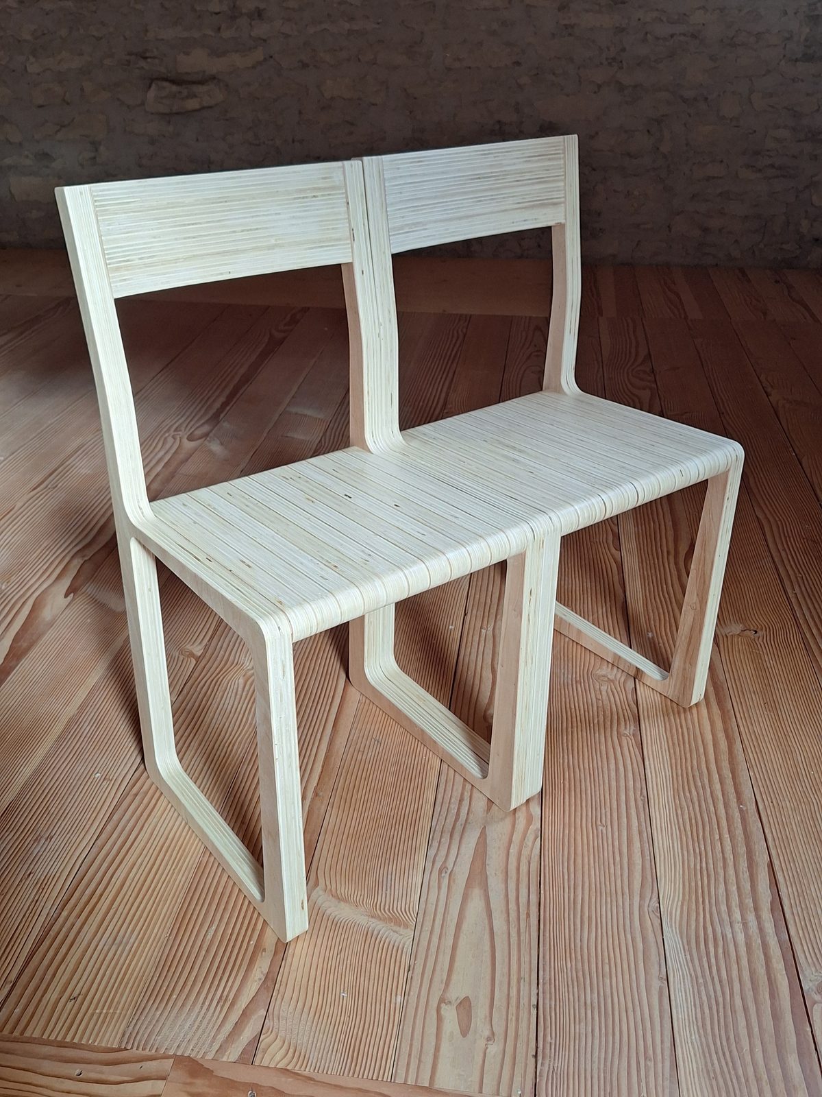 Chaise Millefeuilles — vue 3